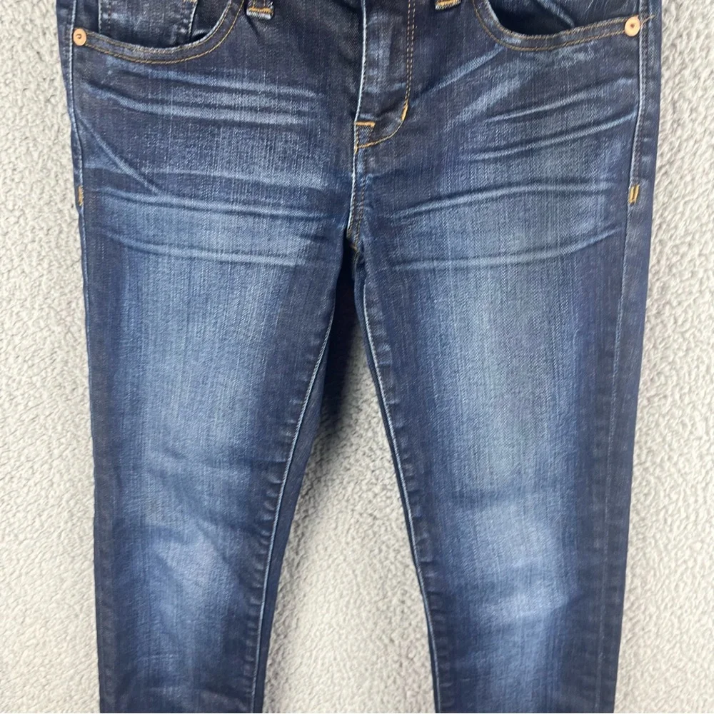 Madewell Women’s Skinny Skinny‎ Dark Wash Mid-Rise Cuffed Jeans Size 25 - Picture 8 of 14
